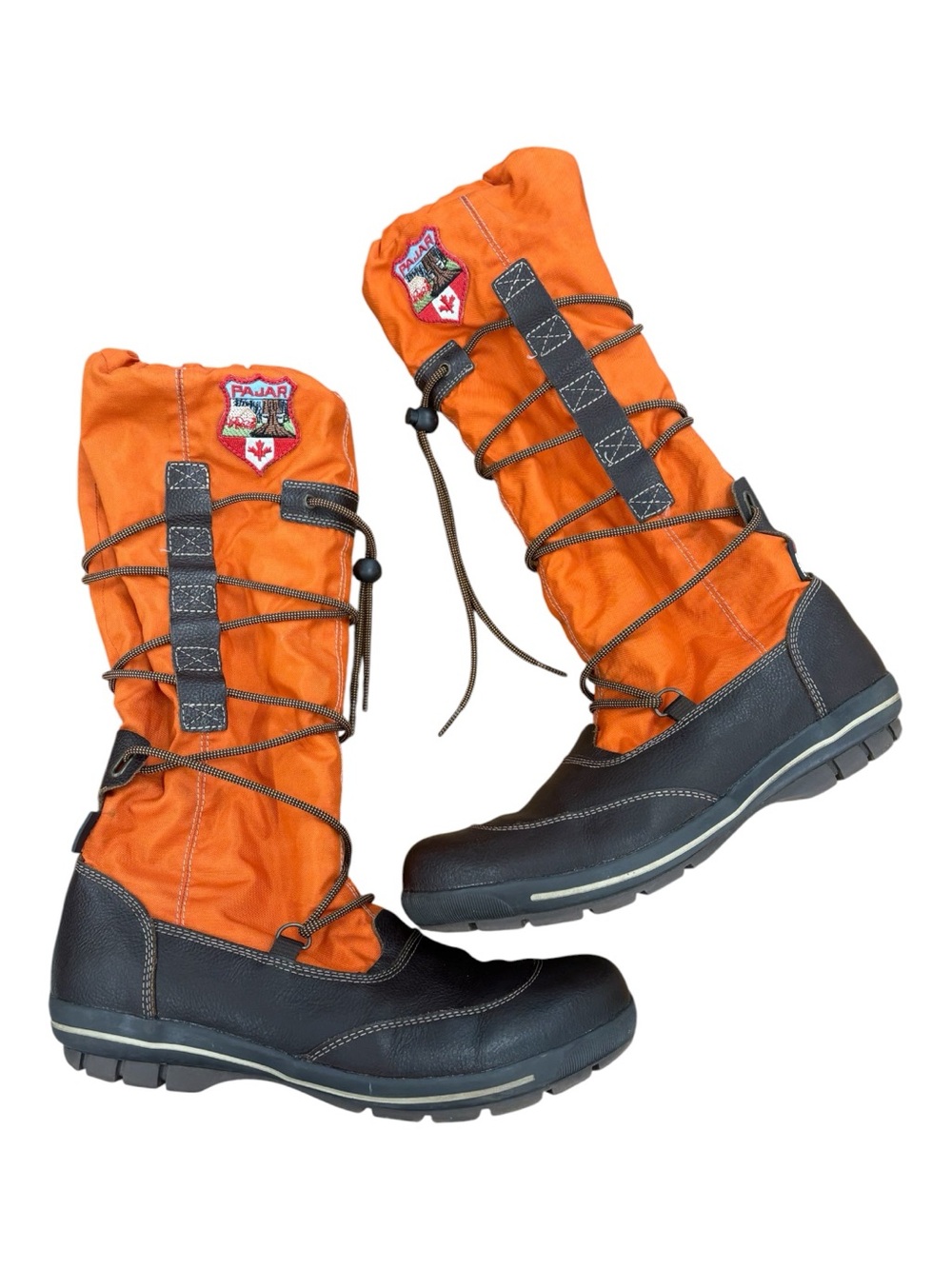 Pajar Womens Orange Brown  Waterproof Winter Tall Boots EU 42 US 9 Rain Snow Ski